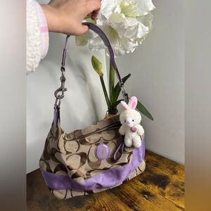 Y2K Coach Brown and Purple Women's Bag